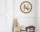 Customized Name with Circle Frame Wall Decal For Nursery & Kids